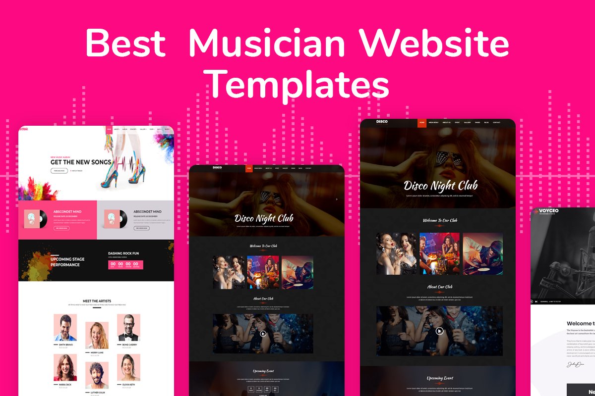 5 Best Band Website Templates for Musician Sites in 2023